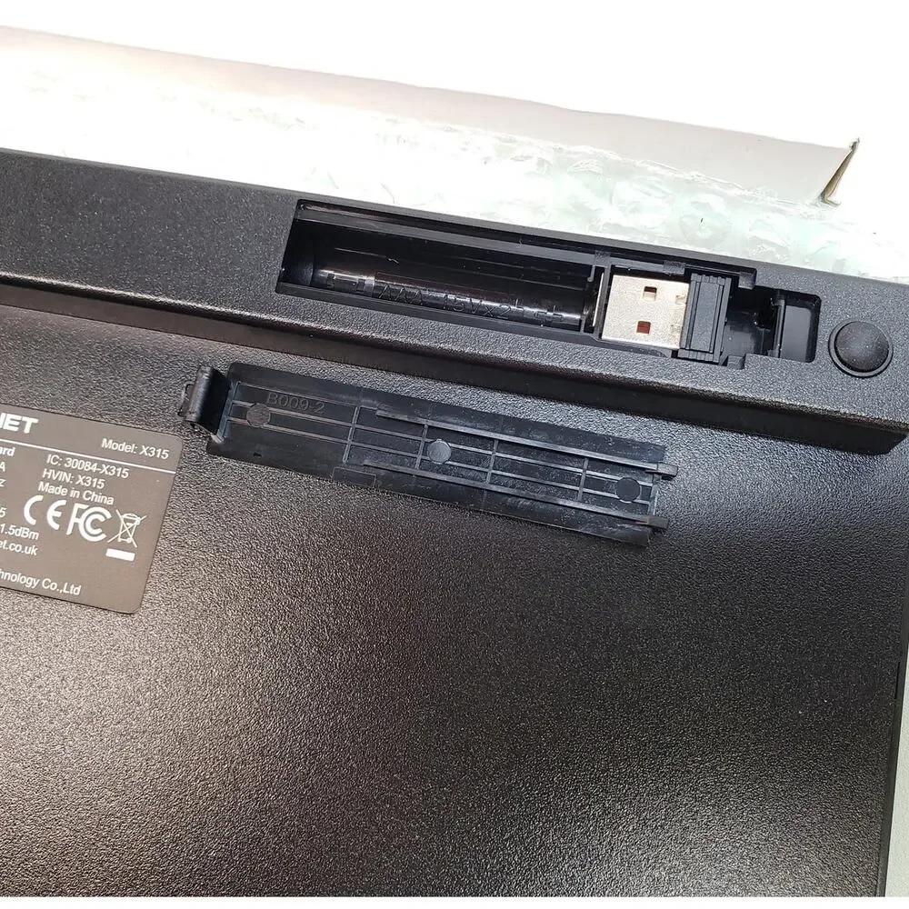 Wireless Keyboard. Tecknet X315. Black 2.4GHz Slim